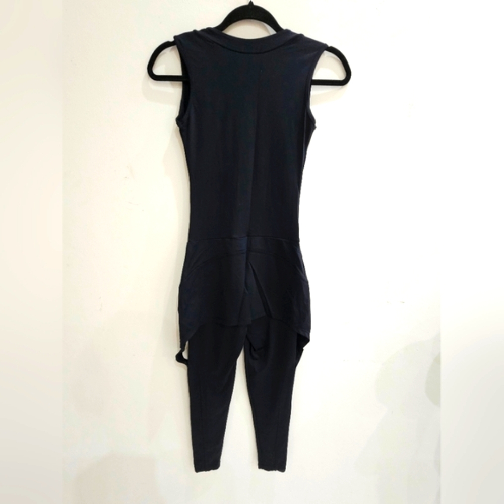 LURE Fitness black sleeveless All-in-one Bodysuit
